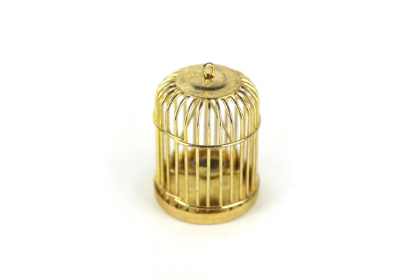 Vintage 1:12 Miniature Dollhouse Brass Birdcage – The Mustard