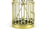 Vintage 1:12 Miniature Dollhouse Brass Birdcage with Stand