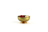 Vintage 1:12 Miniature Dollhouse Brass Bowl with Red Apples & Fruit