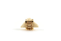 Vintage 1:12 Miniature Dollhouse Brass Napkin Holder with Napkins