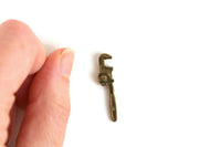 Vintage 1:12 Miniature Dollhouse Brass Pipe Wrench