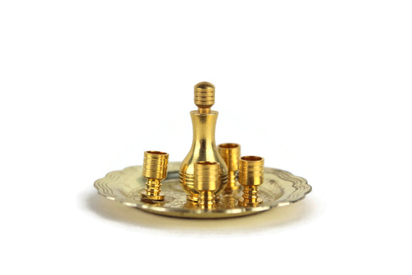 Vintage 1:12 Miniature Dollhouse Brass Wine Glass or Goblet – The Mustard  Dandelion