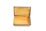 Vintage Brass Jewelry Box with Rhinestone Detail