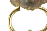 Vintage Brass Lion Head Door Knocker with Hardware