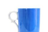 Vintage Cobalt Blue & White Footed Teacup & Saucer Set