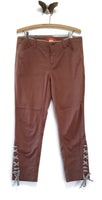 New Anthropologie Brown "Brixton Lace-Up Crops" by Cartonnier, Size 10, Originally $118