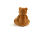Vintage 1:12 Miniature Dollhouse Brown Flocked Teddy Bear