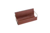 Vintage 1:12 Miniature Dollhouse Modern-Style Brown Faux Leather Sofa