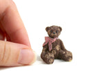 Vintage 1:12 Miniature Dollhouse Brown Spotted Teddy Bear