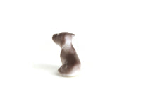 Vintage Brown & White Plastic Puppy Dog Figurine