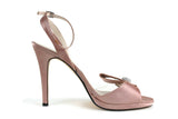 New Pink Satin & Rhinestone Accented Strappy Heels by Caparros for David's Bridal, Size 9, Originally $60