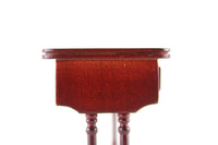 Vintage 1:12 Miniature Dollhouse Cherry Wood Console Table, Entry Table or Side Table