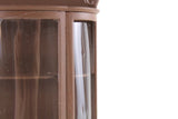 Vintage 1:12 Miniature Dollhouse Curved Cabinet, Curio or Cupboard