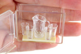 New Vintage 1:12 Miniature Dollhouse Chrysnbon Drink Pitcher & Glasses Set