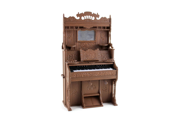 Vintage 1:12 Miniature Dollhouse Pump Organ or Upright Piano