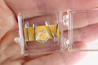 New Vintage 1:12 Miniature Dollhouse Chrysnbon Spoon & Dish Set