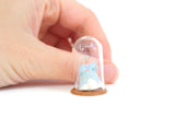 Vintage 1:12 Miniature Dollhouse Clear Glass Cloche with Round Base