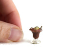 Vintage 1:12 Miniature Dollhouse Chocolate Sundae