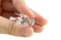 Vintage Clear Glass Swan Figurine