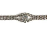 Vintage Silver & Clear Rhinestone Bracelet