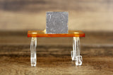 Vintage Clear & Orange Acrylic Half Scale Miniature Dollhouse Vanity Table