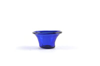 Vintage 1:12 Miniature Dollhouse Cobalt Blue Glass Bowl