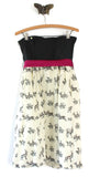 Anthropologie Black & Cream Deer Print "Conifer Herd Dress" by Postmark, Size 6, Originally $148