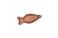 Vintage 1:12 Miniature Dollhouse Copper Fish-Shaped Pan