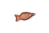 Vintage 1:12 Miniature Dollhouse Copper Fish-Shaped Pan