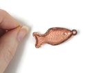 Vintage 1:12 Miniature Dollhouse Copper Fish-Shaped Pan