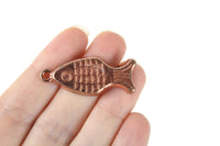 Vintage 1:12 Miniature Dollhouse Copper Fish-Shaped Pan