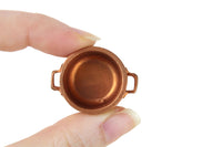 Vintage 1:12 Miniature Dollhouse Copper Stockpot