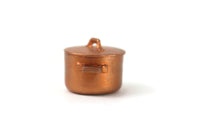 Vintage 1:12 Miniature Dollhouse Copper Stockpot