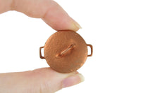 Vintage 1:12 Miniature Dollhouse Copper Stockpot