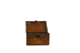 Vintage 1:12 Miniature Dollhouse Textured Copper Jewelry Keepsake Box