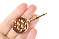 Vintage 1:12 Miniature Dollhouse Copper & Brass Egg Pan