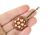 Vintage 1:12 Miniature Dollhouse Copper & Brass Egg Pan