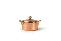 Vintage 1:12 Miniature Dollhouse Copper & Brass Stockpot