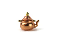 Vintage 1:12 Miniature Dollhouse Copper & Brass Tea Kettle