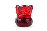 Vintage Cranberry Red Pressed Glass Toothpick Holder by Westmoreland