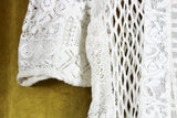 New Anthropologie Beige Crochet Lace "Danut Lace Top" by Meadow Rue, Size M, Originally $98