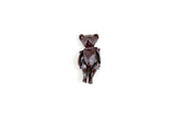 Vintage 1:12 Miniature Dollhouse Dark Brown Metal Jointed Teddy Bear