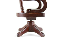 Vintage 1:12 Miniature Dollhouse Swivel Desk Chair