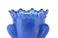 Vintage Degenhart Cobalt Blue Bluebell Forget-Me-Not Toothpick Holder