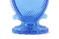 Vintage Degenhart Blue Glass Sweetheart Toothpick Holder