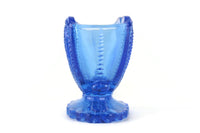 Vintage Degenhart Blue Glass Sweetheart Toothpick Holder