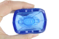 Vintage Degenhart Blue Glass Sweetheart Toothpick Holder