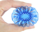 Vintage Degenhart Blue Glass Sweetheart Toothpick Holder