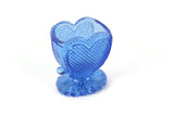 Vintage Degenhart Blue Glass Sweetheart Toothpick Holder