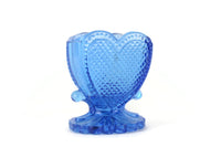 Vintage Degenhart Blue Glass Sweetheart Toothpick Holder